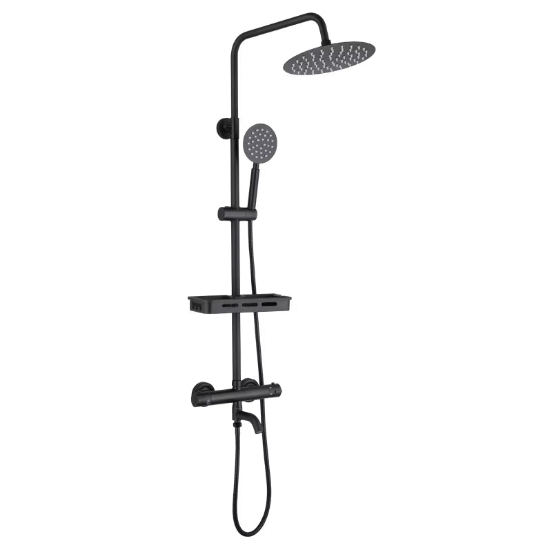 Bathroom Thermostatic Shower Faucet Set With Bathtub Faucet-6948