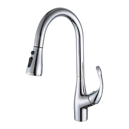 Pull-Out Sink Kitchen One-Button Water Stop Faucet-8553