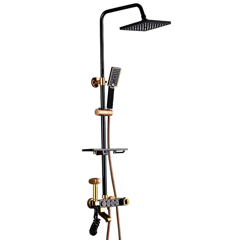 Rain Shower Set Hot And Cold Water Valve Rain Shower Head Wall Mounted Shower Set-6278