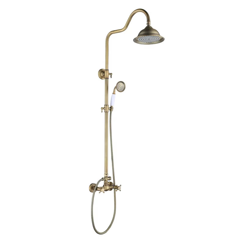Antique Brass Wall Mounted Shower Head-6203