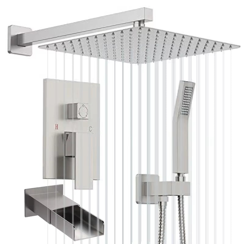 Wall Mounted Shower Set Luxury Rain Shower Hidden Shower Set-6560