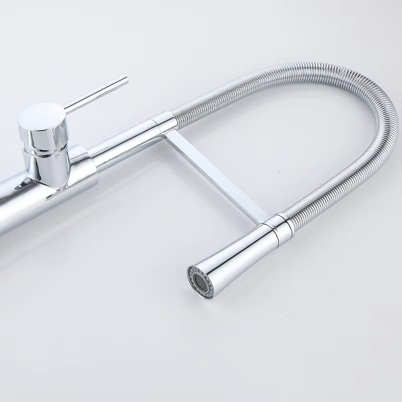 Kitchen Sink Countertop Mounted Hose Faucet With Bracket-8341