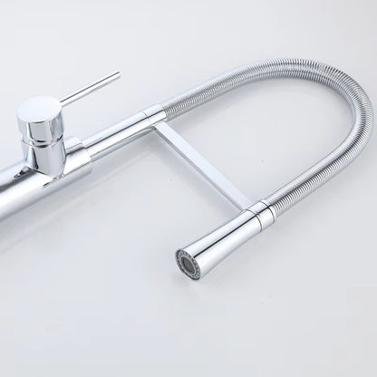 Kitchen Sink Countertop Mounted Hose Faucet With Bracket-8341