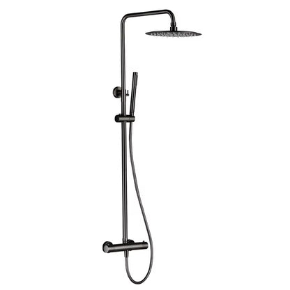 Wall Mounted Bathroom Thermostatic Shower Set With Handheld Showerhead-6955