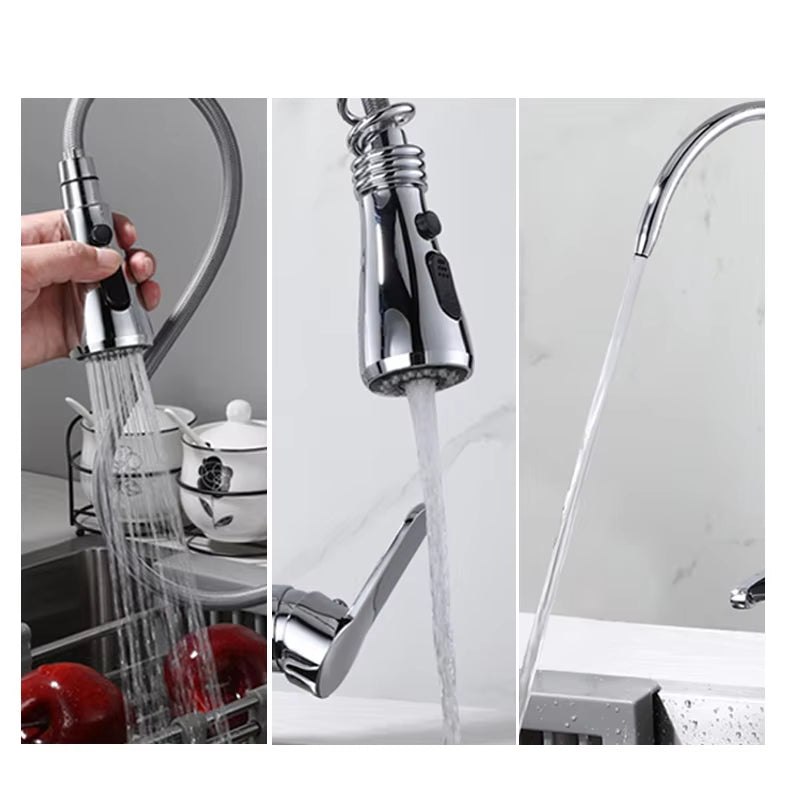 Spring Loaded Kitchen Sink Faucet With Drinking Water-8589