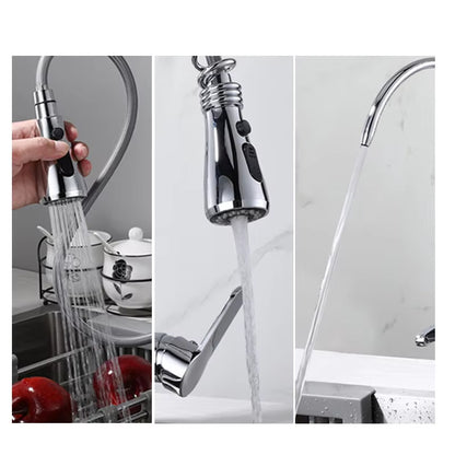 Spring Loaded Kitchen Sink Faucet With Drinking Water-8589