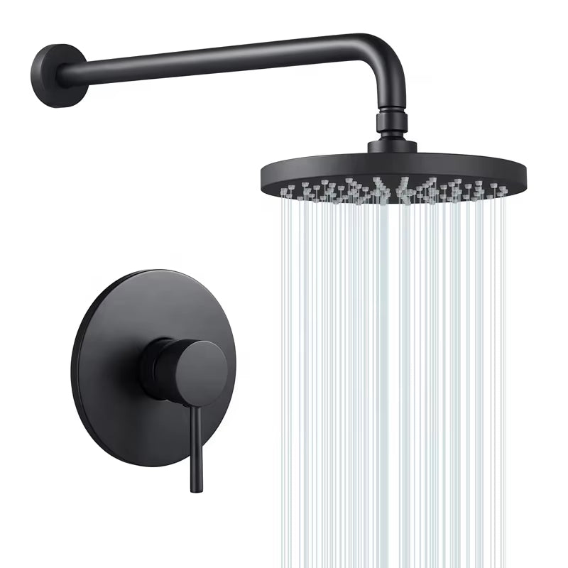 Wall Mounted Shower Set Luxury Rain Shower Wall Mounted Shower Faucet-6556