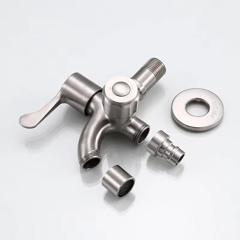 Modern 304 Stainless Steel Outdoor Wall Tap Water Single Faucet-2212