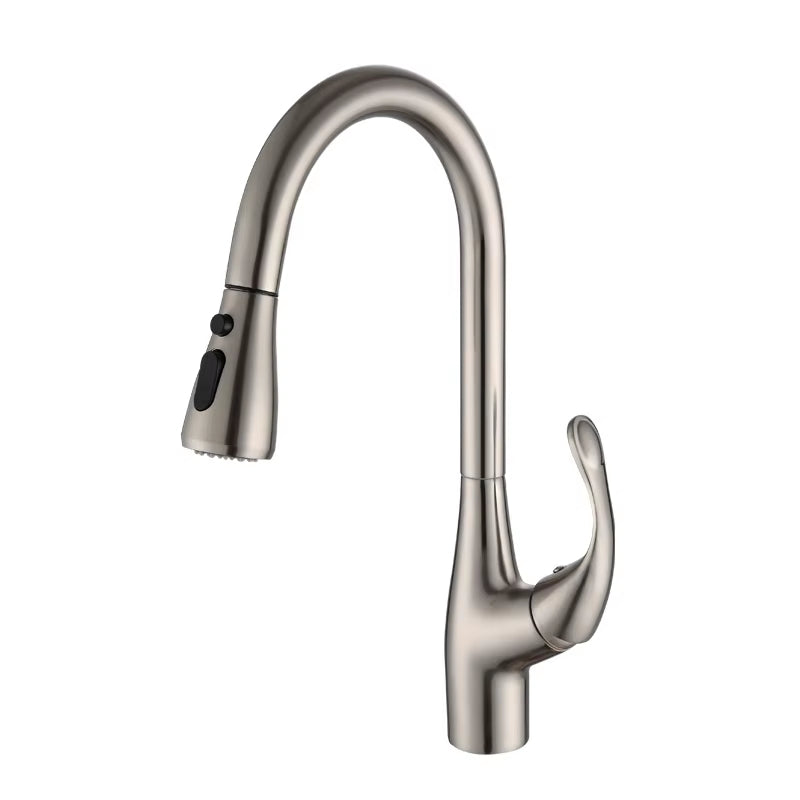 Pull-Out Sink Kitchen One-Button Water Stop Faucet-8555