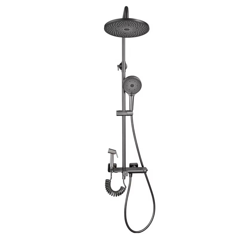 Rainwater Wall Mounted Brass Simple Shower Faucet-6039GR