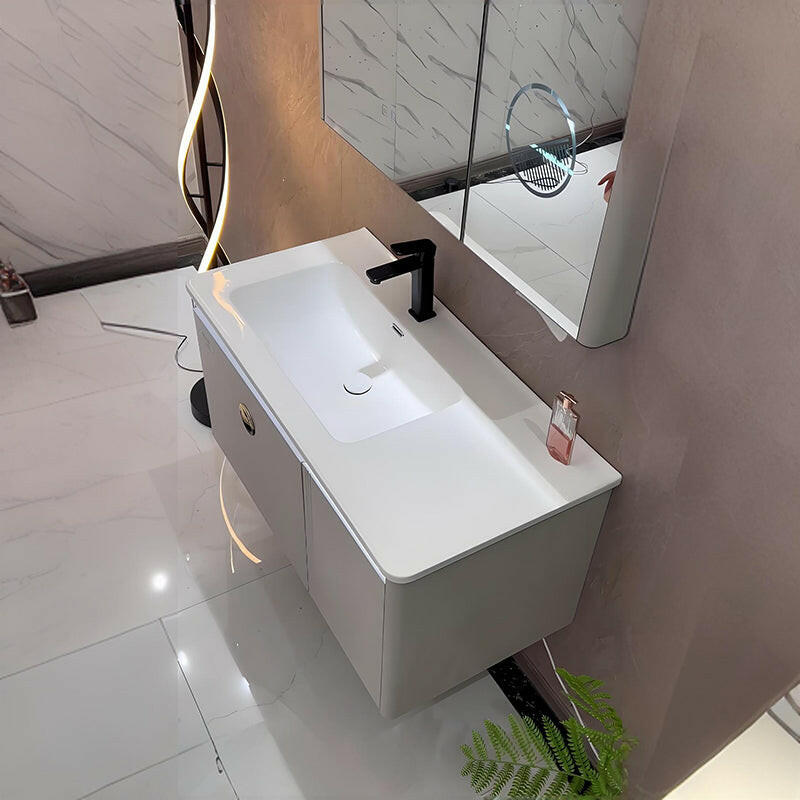 Mueble de baño de acero inoxidable, espejo de belleza inteligente F012