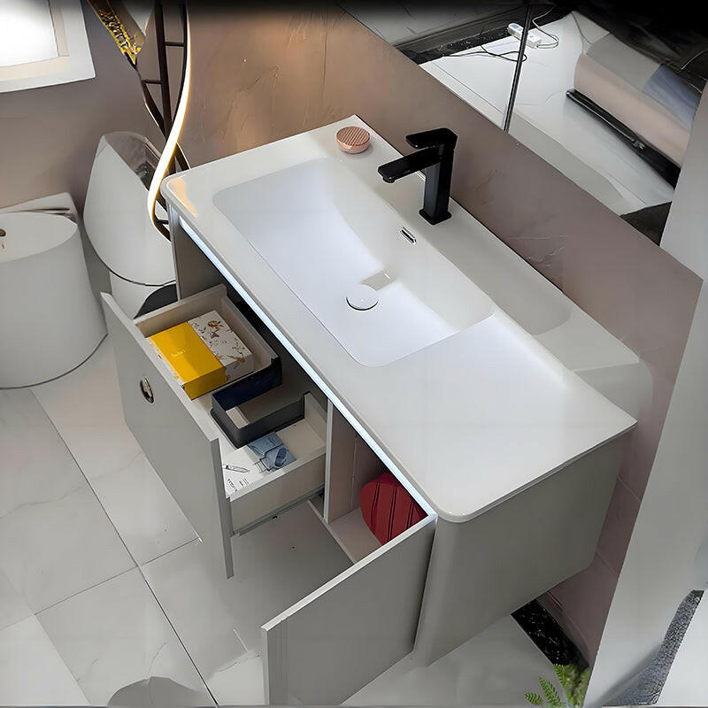 Mueble de baño de acero inoxidable, espejo de belleza inteligente F012